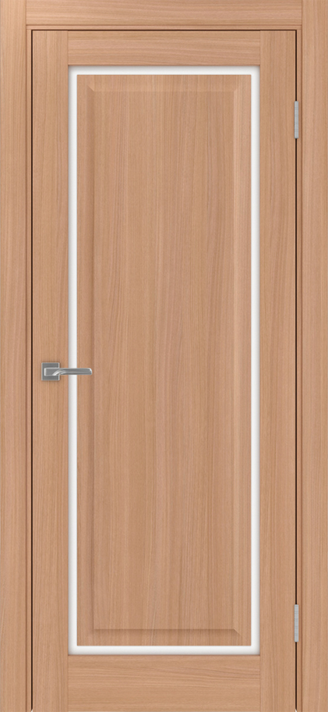 Двери в интерьере - Дверь Эко 601С.21 ОФ4 ясень темный, lacobel белый