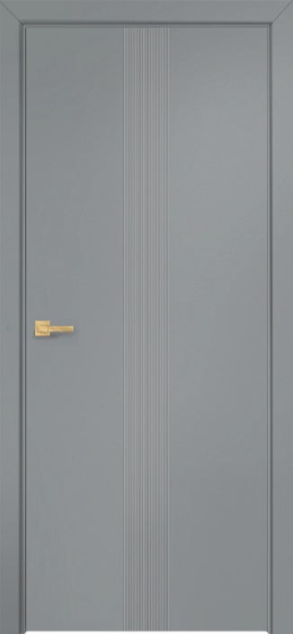 Двери в интерьере - Дверь Оникс Концепт №18 эмаль серая RAL 7040, глухая