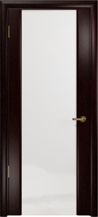 Дверь Арт Деко Спациа-3 венге, триплекс белый