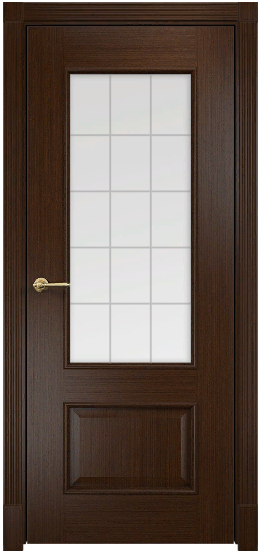 Двери в интерьере - Дверь Оникс Марсель венге, сатинат художественный решетка