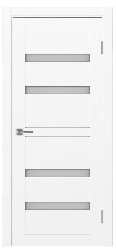 Двери в интерьере - Дверь Эко 561.12 белый снежный, сатинат белый