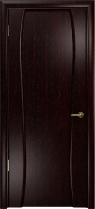 Двери в интерьере - Дверь Арт Деко Лиана-3 венге, глухая