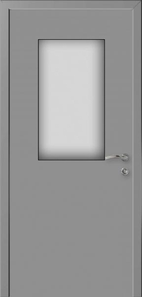 Двери в интерьере - Дверь Гладкая ДО влагостойкая композитная Капель моноколор RAL 7040