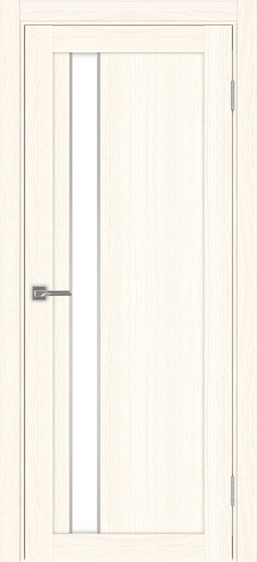 Двери в интерьере - Дверь Эко 528.121 АПП ясень светлый молдинг SC, lacobel белый