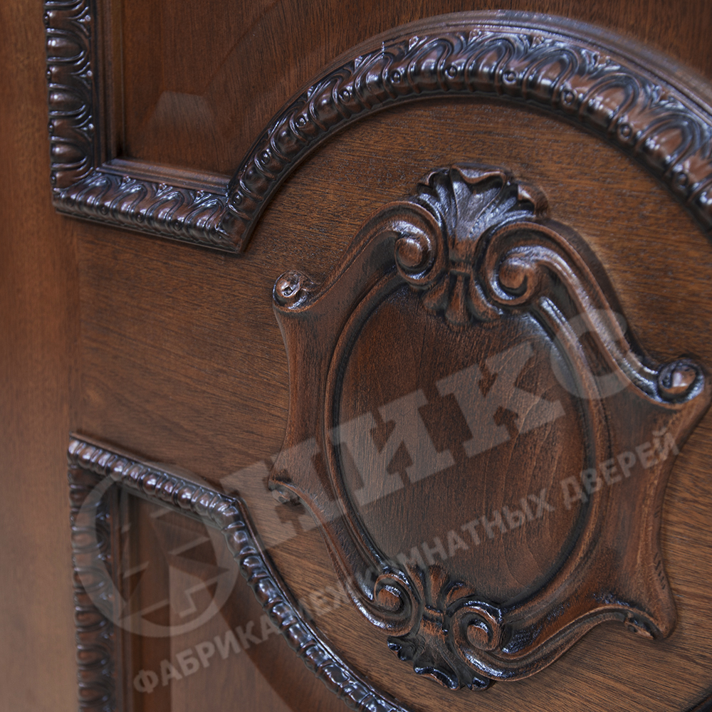 Дверь Оникс Рада эмаль слоновая кость с патиной, стекло "Витраж Бевелс". Фото №6