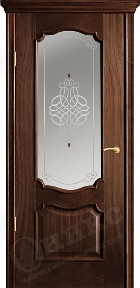 Двери в интерьере - Дверь Оникс Венеция палисандр, фьюзинг "Ажур"