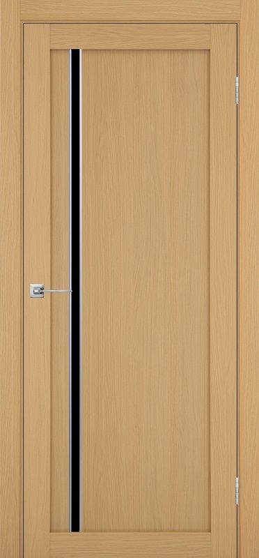 Двери в интерьере - Дверь Эко 527.121 АПС ясень темный молдинг SC, lacobel черный