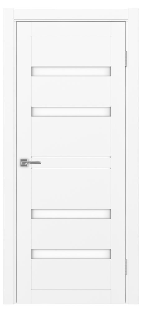 Двери в интерьере - Дверь Эко 561.12 белый снежный, lacobel белый