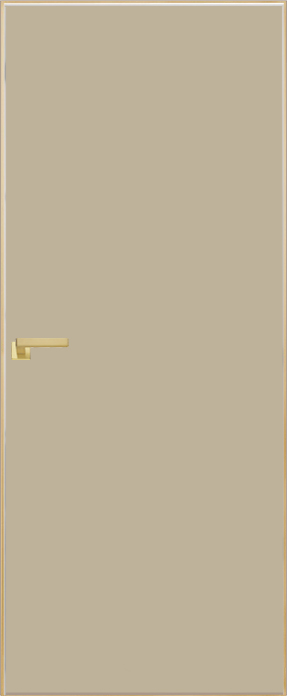 Двери в интерьере - Дверь скрытая ИУ-42 AL gold с 4-х сторон, эмаль мокко 2,4 м