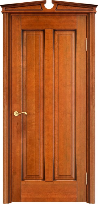 Дверь Итальянская Легенда массив ольхи ОЛ102 медовый с патиной орех, глухая. Фото №2