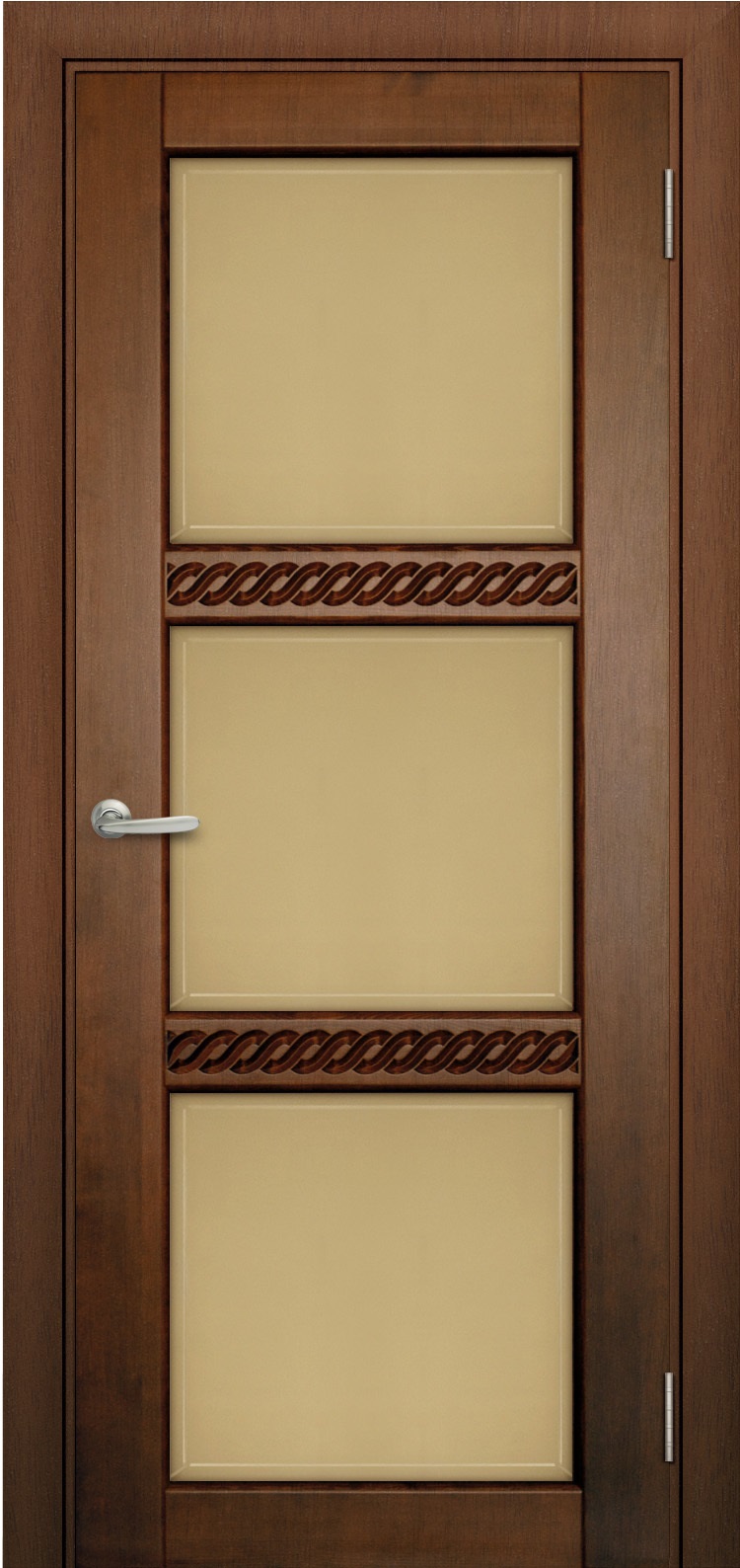 Двери в интерьере - Дверь Берест массив сосны Браво клен, фреза коса, стекло бронза