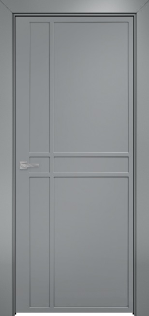 Двери в интерьере - Дверь Оникс Оксфорд 1 фрезерованная эмаль RAL 7040, глухая