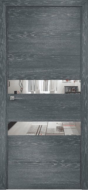 Двери в интерьере - Дверь Оникс Лайн дуб седой, глухая
