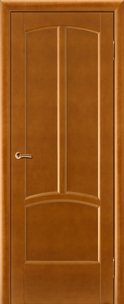 Двери в интерьере - Дверь Вилейка массив ольхи Виола медовый орех, глухая