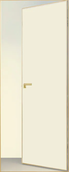 Двери в интерьере - Дверь скрытая Премиум ИУ-59 AL gold с 4-х сторон, эмаль белый жемчуг, revers 2,11 м