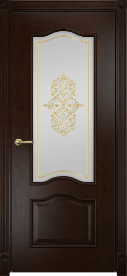 Дверь Оникс Классика палисандр, фьюзинг "Ажур". Фото №2