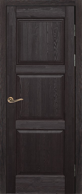 Двери в интерьере - Дверь ОКА браш массив сосны Турин венге, глухая