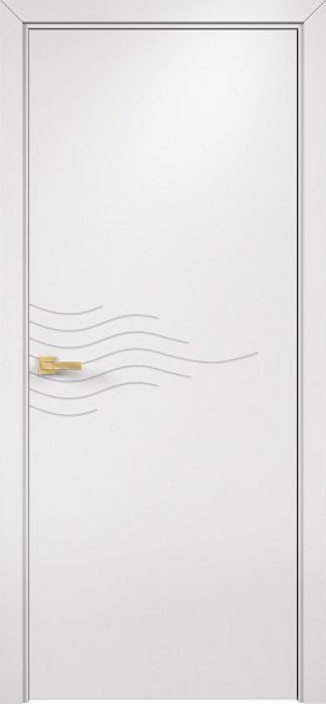 Двери в интерьере - Дверь Оникс Концепт №10 PVC белый, глухая