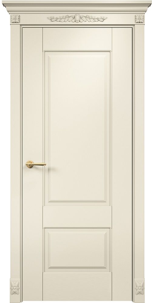 Двери в интерьере - Дверь Оникс Марсель фрезерованная №2 эмаль слоновая кость, глухая