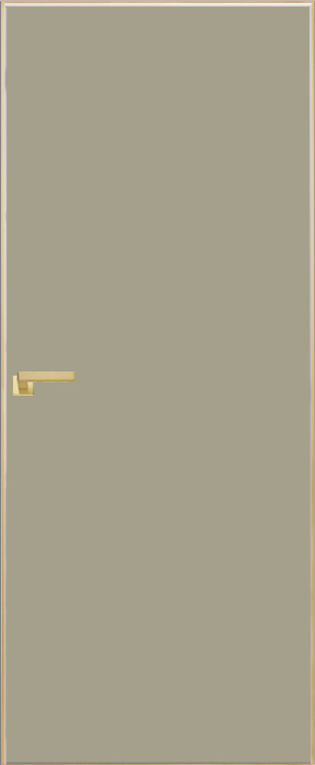 Двери в интерьере - Дверь скрытая ИУ-42 AL gold с 4-х сторон, эмаль серый шелк 2,3 м