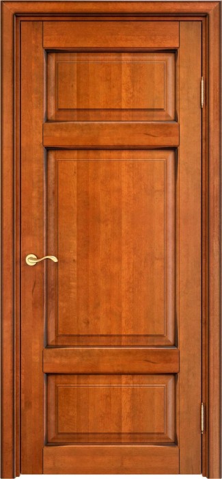 Дверь ПМЦ массив ольхи ОЛ55 медовый с патиной орех, глухая