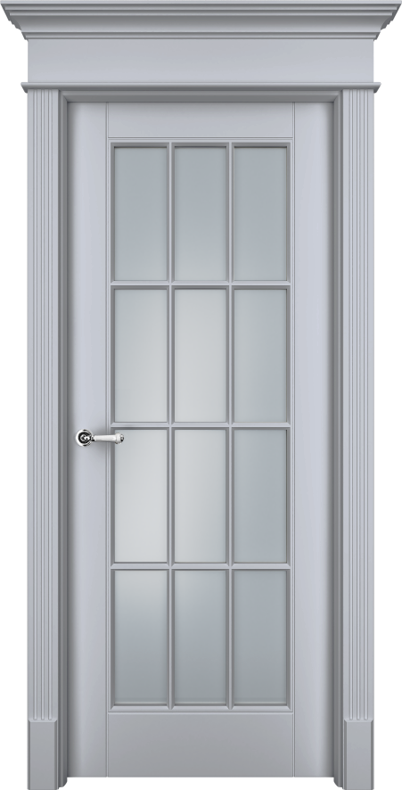 Двери в интерьере - Дверь Оксфорд эмаль RAL 7047, сатинат