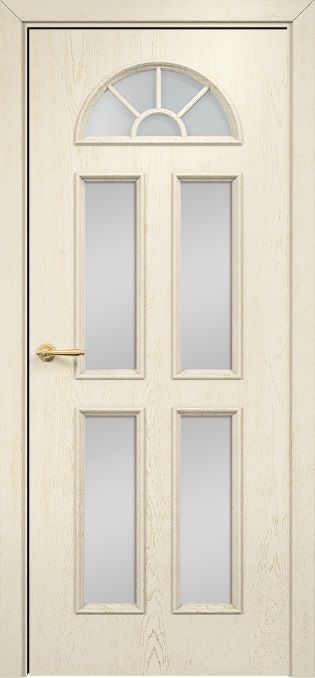 Двери в интерьере - Дверь Оникс Бостон эмаль слоновая кость патина золото, сатинат