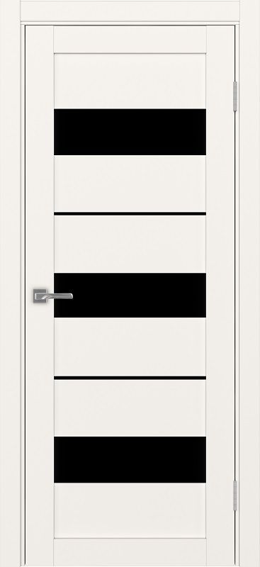 Двери в интерьере - Дверь Эко 526.122 АПП бежевый молдинг SC, lacobel черный