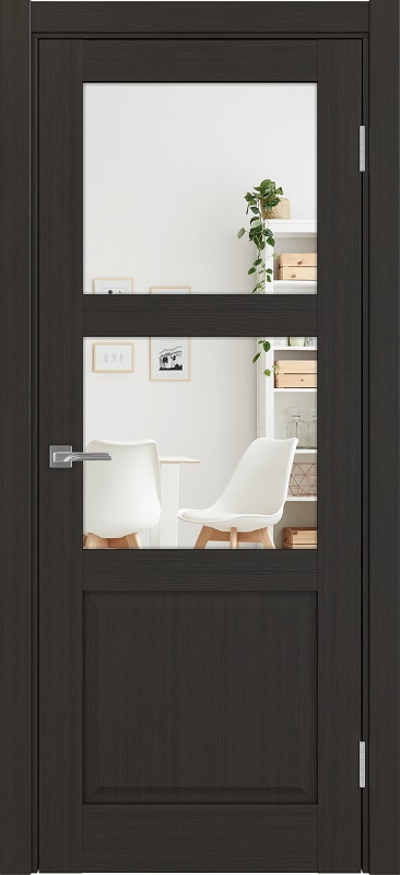 Двери в интерьере - Дверь Эко 630.221 ОФ3 венге, зеркало