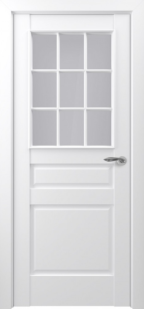 Двери в интерьере - Дверь Z Ампир АК Тип S экошпон белый, английская решетка