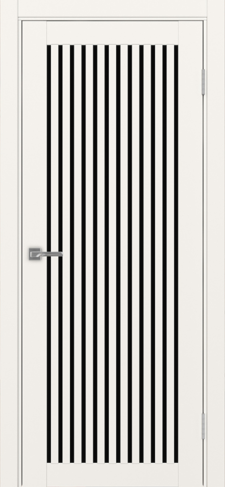 Двери в интерьере - Дверь Эко 543.2 бежевый, lacobel черный