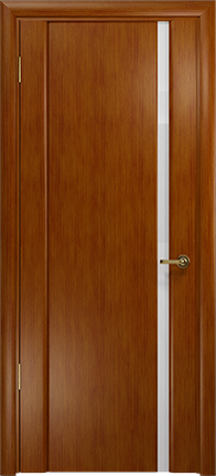 Дверь Арт Деко Спациа-1 темный анегри, белый триплекс