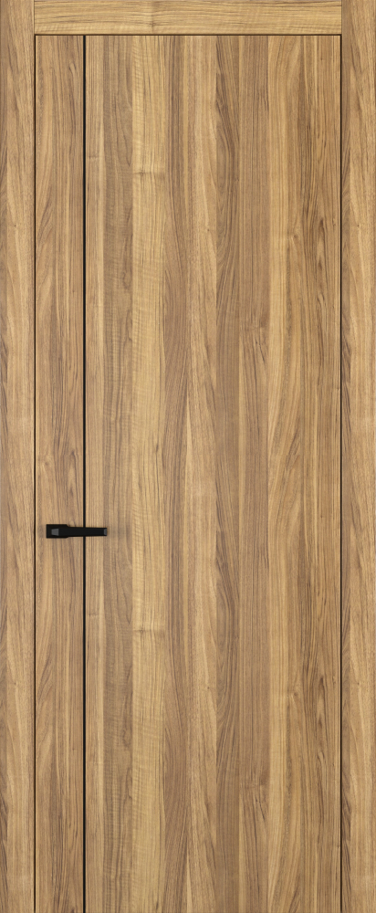 Двери в интерьере - Дверь Z K14 toppan орех грецкий, молдинг черный, глухая