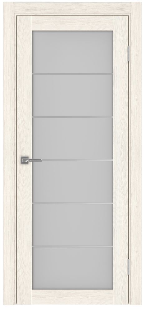 Двери в интерьере - Дверь Эко 501.2 АСС ясень светлый молдинг SC, сатинат