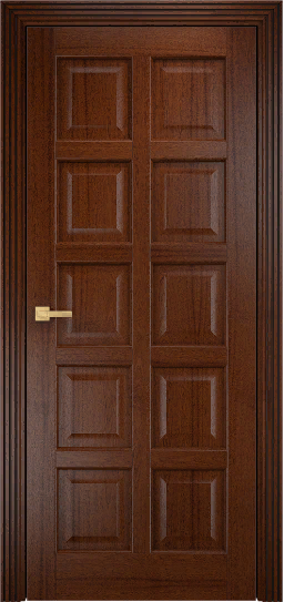 Двери в интерьере - Дверь Оникс Вена 2 красное дерево с черной патиной, глухая