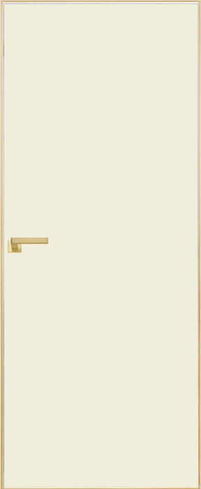 Двери в интерьере - Дверь скрытая ИУ-42 AL gold с 4-х сторон, эмаль белый жемчуг 2,1 м