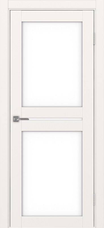 Двери в интерьере - Дверь Эко 520.222 бежевый, lacobel белый