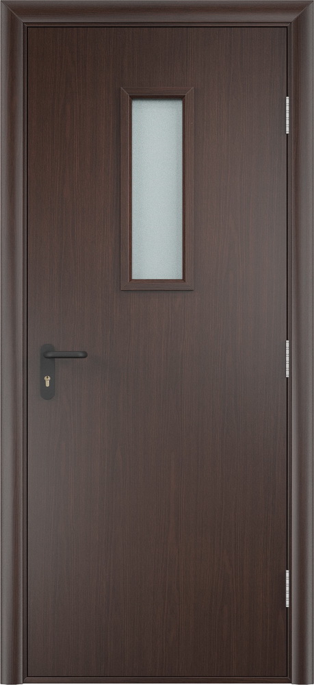 Двери в интерьере - Дверь противопожарная V ДПО финиш-пленка 60 мин, венге