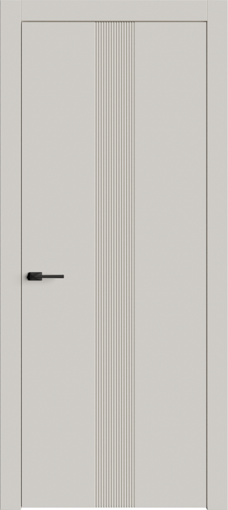 Двери в интерьере - Дверь Лайн5 эмаль латте, глухая