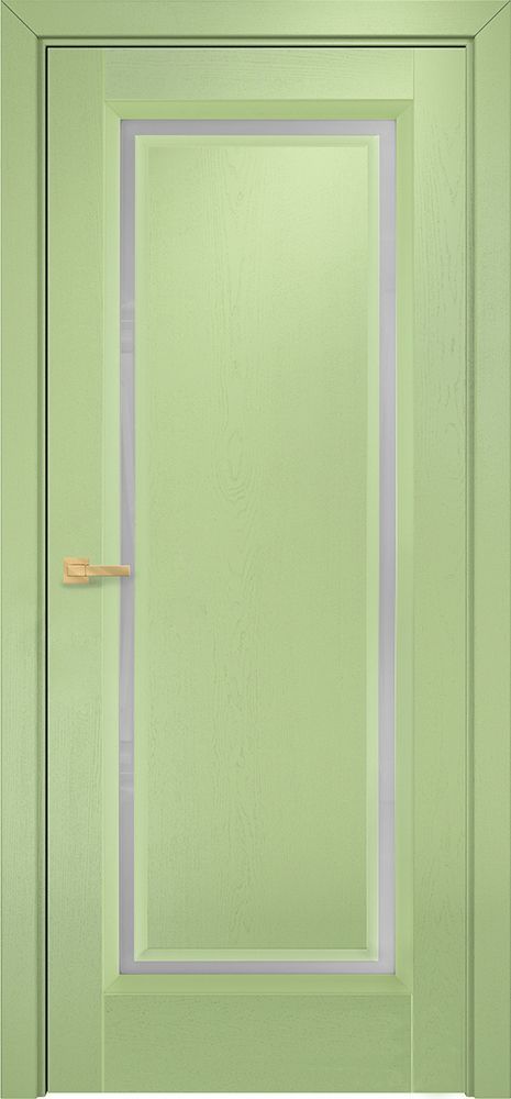 Двери в интерьере - Дверь Оникс Бристоль 1 эмаль фисташковая по шпону ясеня
