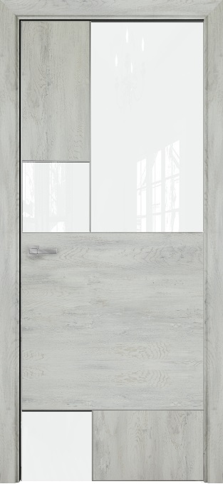 Двери в интерьере - Дверь Оникс New York CPL лофт, глухая с вставкой лакобель RAL 0333