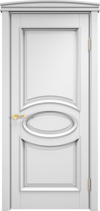 Двери в интерьере - Дверь Итальянская Легенда массив ольхи ОЛ26 эмаль белая, глухая