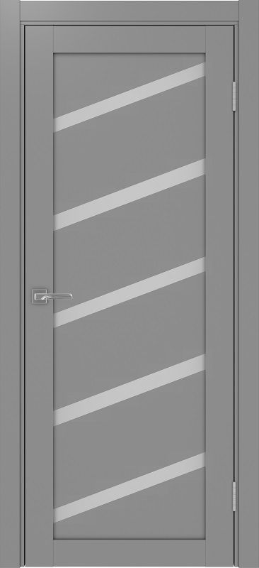 Двери в интерьере - Дверь Эко 506.112У серый, сатинат