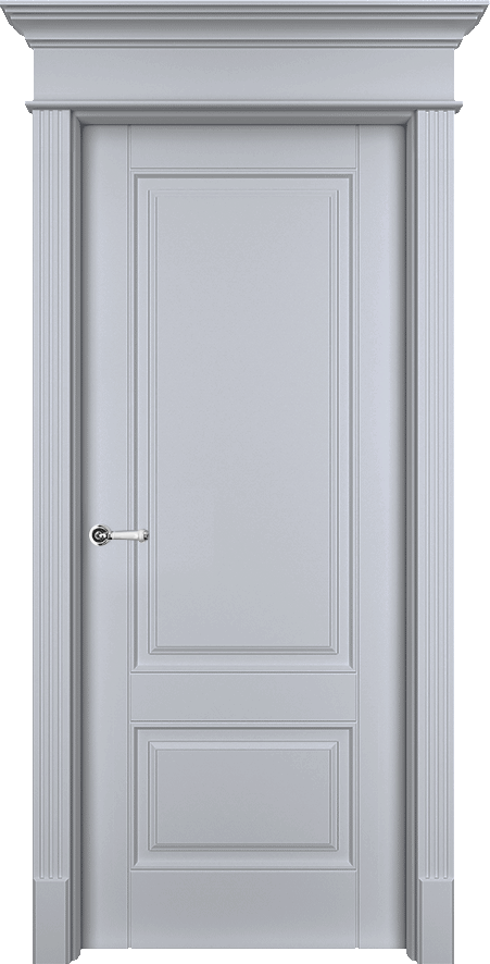 Двери в интерьере - Дверь Оксфорд-2 эмаль RAL 7047, глухая