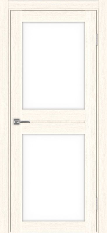 Двери в интерьере - Дверь Эко 520.212 ясень светлый, lacobel белый