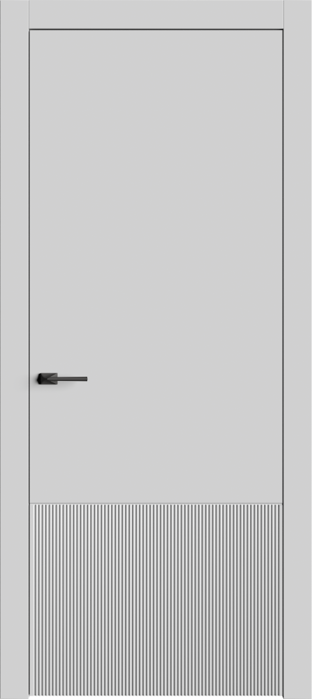Двери в интерьере - Дверь Лайн9 эмаль RAL 7047, глухая