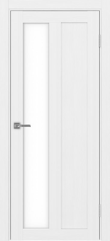 Двери в интерьере - Дверь Эко 521.21 белый лед, lacobel белый
