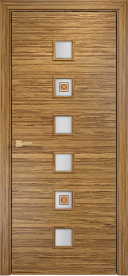 Дверь Оникс Вега зебрано, глухая. Фото №3