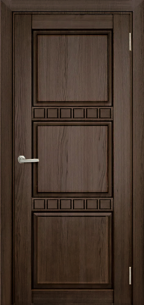 Двери в интерьере - Дверь Берест массив сосны Браво кофе, фреза кубик, глухая