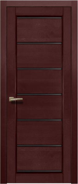 Двери в интерьере - Дверь ДР массив ольхи Премьер плюс махагон, стекло